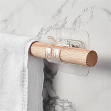 Load image into Gallery viewer, 2pcs/set Self Adhesive Curtain Rod Bracket Holder Bathroom Towels Self Holder Kitchen Rod Hanging Clip Wall Hooks Punch Free Holder Clips
