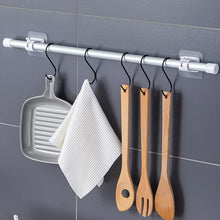 Load image into Gallery viewer, 2pcs/set Self Adhesive Curtain Rod Bracket Holder Bathroom Towels Self Holder Kitchen Rod Hanging Clip Wall Hooks Punch Free Holder Clips
