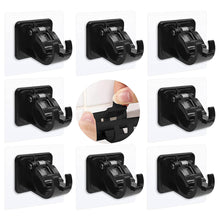 Load image into Gallery viewer, 2pcs/set Self Adhesive Curtain Rod Bracket Holder Bathroom Towels Self Holder Kitchen Rod Hanging Clip Wall Hooks Punch Free Holder Clips
