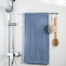 Load image into Gallery viewer, 2pcs/set Self Adhesive Curtain Rod Bracket Holder Bathroom Towels Self Holder Kitchen Rod Hanging Clip Wall Hooks Punch Free Holder Clips
