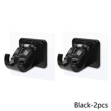 Load image into Gallery viewer, 2pcs/set Self Adhesive Curtain Rod Bracket Holder Bathroom Towels Self Holder Kitchen Rod Hanging Clip Wall Hooks Punch Free Holder Clips
