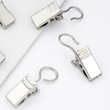 Load image into Gallery viewer, 20PCS/Set Window Curtain Metal Steel Hook Clips Shower Curtain Alligator Clips Tapestry Anti Slip Crocodile Clips
