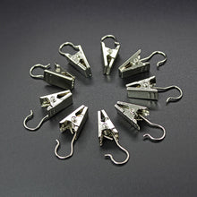 Load image into Gallery viewer, 20PCS/Set Window Curtain Metal Steel Hook Clips Shower Curtain Alligator Clips Tapestry Anti Slip Crocodile Clips

