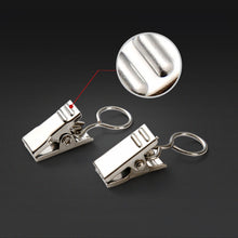 Load image into Gallery viewer, 20PCS/Set Window Curtain Metal Steel Hook Clips Shower Curtain Alligator Clips Tapestry Anti Slip Crocodile Clips
