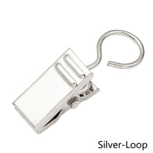 Load image into Gallery viewer, 20PCS/Set Window Curtain Metal Steel Hook Clips Shower Curtain Alligator Clips Tapestry Anti Slip Crocodile Clips
