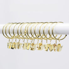Load image into Gallery viewer, 5PCS/Set Openable Window Curtain Ring Hook with Clips Detachable Strong Iron Shower Curtain Alligator Clips with Rock Ring Tapestry Anti Slip Crocodile Clips
