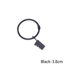 Load image into Gallery viewer, 5PCS/Set Openable Window Curtain Ring Hook with Clips Detachable Strong Iron Shower Curtain Alligator Clips with Rock Ring Tapestry Anti Slip Crocodile Clips
