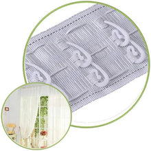 Load image into Gallery viewer, 100pcs Curtain Hanging Hooks Ring Window Curtain Curly Hooks White Plastic Curtain Hanger Hook
