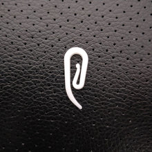 Load image into Gallery viewer, 100pcs Curtain Hanging Hooks Ring Window Curtain Curly Hooks White Plastic Curtain Hanger Hook
