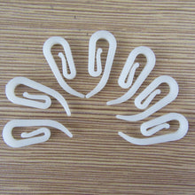 Load image into Gallery viewer, 100pcs Curtain Hanging Hooks Ring Window Curtain Curly Hooks White Plastic Curtain Hanger Hook
