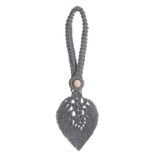 Load image into Gallery viewer, Curtain Tieback Bohemia Handmade Leaf Curtain Tie Hook Holder Boho Macrame For Living Room Window Curtain
