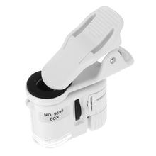 Load image into Gallery viewer, Mobile Phone Microscope 60X Magnifier Universal LED Instrument Macro Lens Optical Zoom With Micro Camera Clip Optical Instrument
