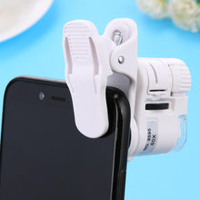 Load image into Gallery viewer, Mobile Phone Microscope 60X Magnifier Universal LED Instrument Macro Lens Optical Zoom With Micro Camera Clip Optical Instrument
