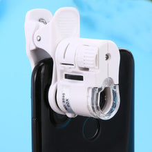 Load image into Gallery viewer, Mobile Phone Microscope 60X Magnifier Universal LED Instrument Macro Lens Optical Zoom With Micro Camera Clip Optical Instrument
