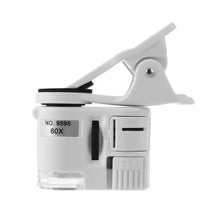 Load image into Gallery viewer, Mobile Phone Microscope 60X Magnifier Universal LED Instrument Macro Lens Optical Zoom With Micro Camera Clip Optical Instrument
