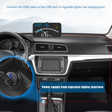 Load image into Gallery viewer, Car Universal HUD Head-up Display GPS Speeding Alarm Mileage Statistics Latitude And Longitude Car Display
