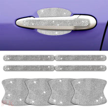 Load image into Gallery viewer, Universal 8pcs/set Car Door Handle Sticker Protector Kit Shiny Diamond Scratch-Resistant Decal Car Accessories For Women Girls
