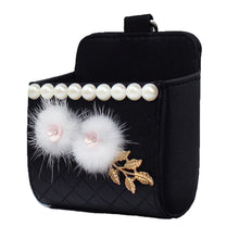 Load image into Gallery viewer, Car Outlet Air Vent Crystal Diamond Crown Trash Box for Auto Mobile Phone Holder Pouch Organizer Hanging Storage Bag
