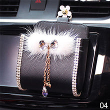 Load image into Gallery viewer, Car Outlet Air Vent Crystal Diamond Crown Trash Box for Auto Mobile Phone Holder Pouch Organizer Hanging Storage Bag
