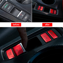Load image into Gallery viewer, 4Pcs Aluminium Car Center Console Gear Panel Handbrake Button Cover Trim Sticker for 11Th Gen Honda Civic 2022 Accessories
