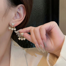 Load image into Gallery viewer, Korean S925 Silver Needle Diamond Inlaid Heart Earrings Ear Stud for Women Accessories

