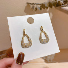 Load image into Gallery viewer, Luxury 925 Silver Needle Korea Pearl Geometric Earrings for Women Jewelry Gift
