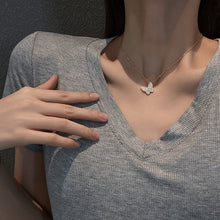 Load image into Gallery viewer, Fashion Rhinestone Pendant Necklace Butterfly Clavicle Chain Choker Women Jewelry Accessories
