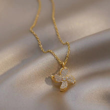 Load image into Gallery viewer, Fashion Rhinestone Pendant Necklace Rotatable Windmill Clavicle Chain Choker Women Jewelry Accessories
