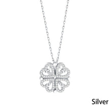 Load image into Gallery viewer, Fashion 2 In 1 Removable Heart Necklacec Rhinestone Four Leaf Clover Clavicle Chain Choker Women Jewelry Accessories
