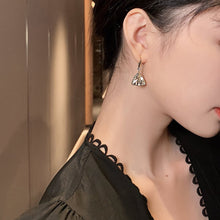 Load image into Gallery viewer, Korea Letter Diamond Earrings Geometric Triangle Ear Hook Earring Women Jewelry
