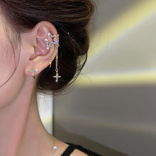 Load image into Gallery viewer, Women Star Moon Rhinestone Ear Clip Cuff Non Pierced Earrings
