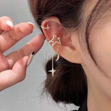 Load image into Gallery viewer, Women Star Moon Rhinestone Ear Clip Cuff Non Pierced Earrings
