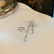 Load image into Gallery viewer, Women Star Moon Rhinestone Ear Clip Cuff Non Pierced Earrings
