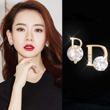 Load image into Gallery viewer, Elegance Simple Letter Rhinestone Earrings Fairy Earring for Women Jewelry Gift
