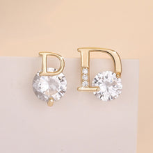 Load image into Gallery viewer, Elegance Simple Letter Rhinestone Earrings Fairy Earring for Women Jewelry Gift
