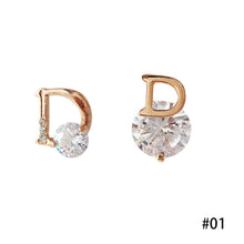 Load image into Gallery viewer, Elegance Simple Letter Rhinestone Earrings Fairy Earring for Women Jewelry Gift
