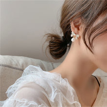 Load image into Gallery viewer, Korea Silver Needle Pearl Bow Earrings Fairy Earring for Women Jewelry Gift
