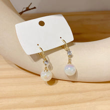 Load image into Gallery viewer, Elegance Women Rhinestone Pearl Earrings Fairy Earring Jewelry Gift
