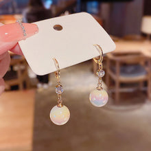 Load image into Gallery viewer, Elegance Women Rhinestone Pearl Earrings Fairy Earring Jewelry Gift
