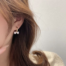 Load image into Gallery viewer, Korean Women Heart Bow Rhinestone Earrings Earring for Jewelry Gift
