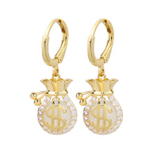 Load image into Gallery viewer, Women Lucky Bag Rhinestone Earrings Elegance Pendant Earring Jewelry Gift
