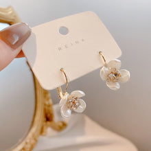Load image into Gallery viewer, Korean Women Zircon Flower Earrings Fairy Elegance Earring S925 Silver Needle
