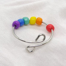 Load image into Gallery viewer, Fashion Colorful Rice Bead Rings Six Colors Rainbow Jewelry Men Women Finger Jewelry Accessories
