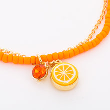 Load image into Gallery viewer, Summer Tropical Fruit Party Pendant Bracelet Rice Beads Multi-row Beaded Bracelet Fashion Stacked Beaded Bracelet Jewelry
