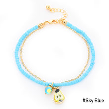 Load image into Gallery viewer, Summer Tropical Fruit Party Pendant Bracelet Rice Beads Multi-row Beaded Bracelet Fashion Stacked Beaded Bracelet Jewelry
