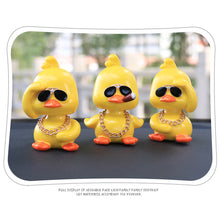 Load image into Gallery viewer, Shaking Head Yellow Duck Car Ornament Cute Moving Head Doll Duck Creative Auto Interior Decoration Car Interior Accessories
