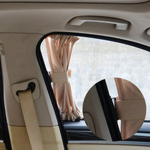 Load image into Gallery viewer, 2 Pcs Universal Stretchable Plastic Rail Car Side Window Sunshade Curtain Auto Window Sun Visor Blinds Cover With Elastic Cord
