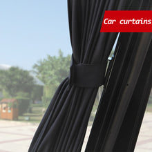 Load image into Gallery viewer, 2 Pcs Universal Stretchable Plastic Rail Car Side Window Sunshade Curtain Auto Window Sun Visor Blinds Cover With Elastic Cord
