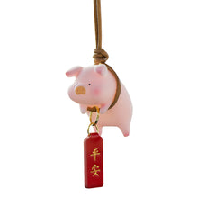 Load image into Gallery viewer, Cute Pig Car Pendant Car Rear View Mirror Pendant Cartoon Lucky Piggy Hanging Ornament Auto Interior Decoration Accessories
