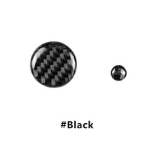 Load image into Gallery viewer, 2Pcs Real Carbon Fiber Car Center Console Multimedia Volume Button Cover Trim Sticker For Mazda 3 Mazda 6 CX-9 CX-5 Interior
